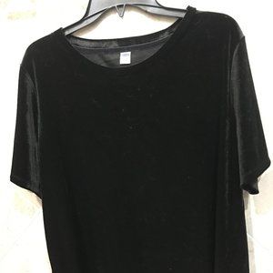 XL Black Velvet Tee